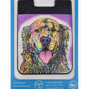 Enjoy It LLC Golden Retriever Phone Pocket by Dean Russo – Stick-On Card Holder
